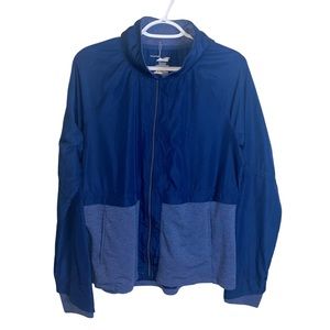 Avia Women's Mixed Fabric Windbreaker and Knit Jacket with Hood